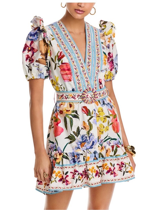 FARM Rio Dresses & Skirts - NWT Farm Rio Greek Garden Off-White Mini Dress